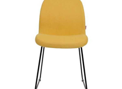 Stühle Gelb Luxus Design Polster Stuhl Büro Möbel Neu Esszimmer Textil Möbel